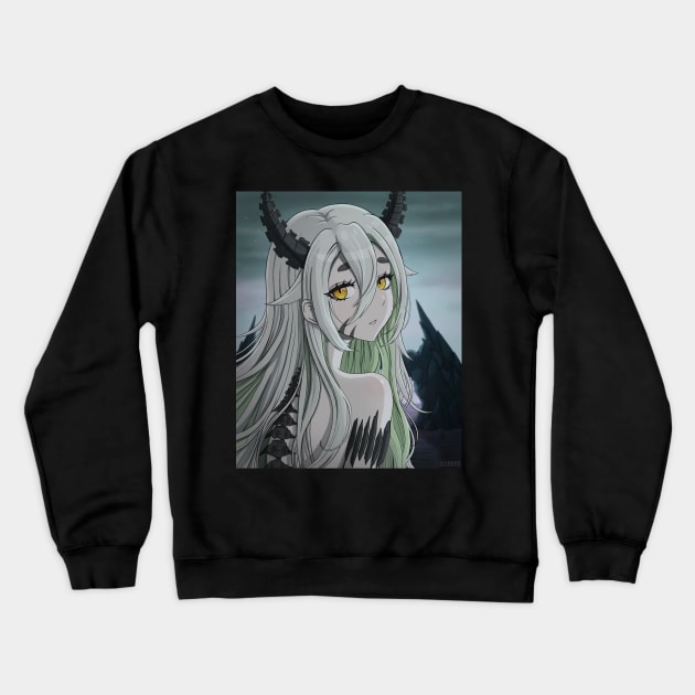 Demon girl Crewneck Sweatshirt by SUONIKO